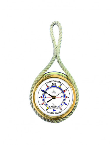 INDICATEUR DE MARÉE EN LAITON AVEC CORDE