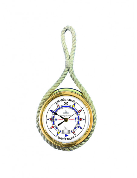 INDICATEUR DE MARÉE EN LAITON AVEC CORDE