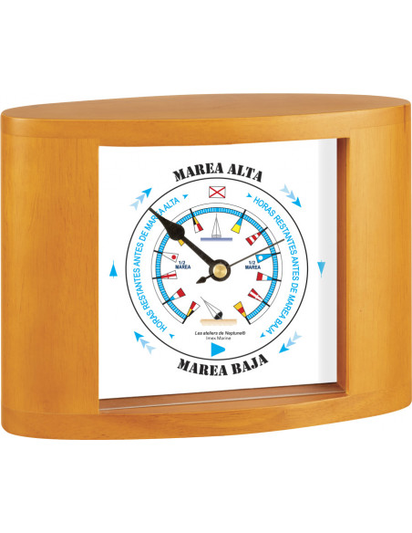 DESKTOP TIDE INDICATOR ON WOODEN BOARD