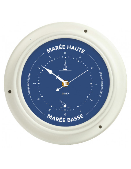 WHITE OR NAVY BLUE PAINTED METAL TIDE INDICATOR