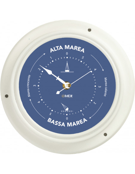 WHITE OR NAVY BLUE PAINTED METAL TIDE INDICATOR