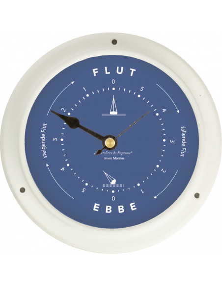 WHITE OR NAVY BLUE PAINTED METAL TIDE INDICATOR