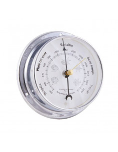 BARÓMETRO EN MARCO DE LATÓN CROMADO