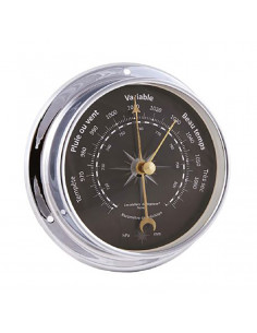 BARÓMETRO EN MARCO DE LATÓN CROMADO