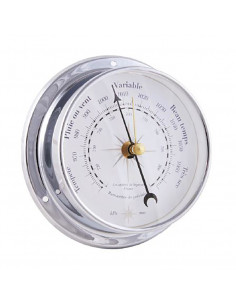 BARÓMETRO EN MARCO DE LATÓN CROMADO