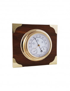 WEATHER STATION IN BRASS ON WOODEN AND BRASS BOARD:... 2