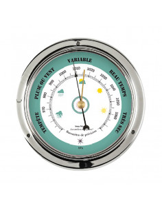 BARÓMETRO EN MARCO DE LATÓN CROMADO